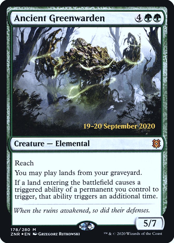 Ancient Greenwarden  [Zendikar Rising Prerelease Promos] - Destination Retro