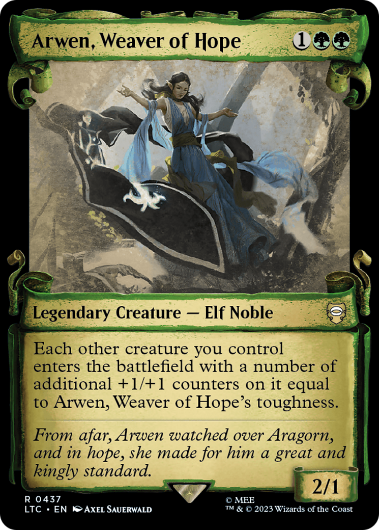 Arwen, Weaver of Hope [The Lord of the Rings: Tales of Middle-Earth Commander Showcase Scrolls] - Destination Retro