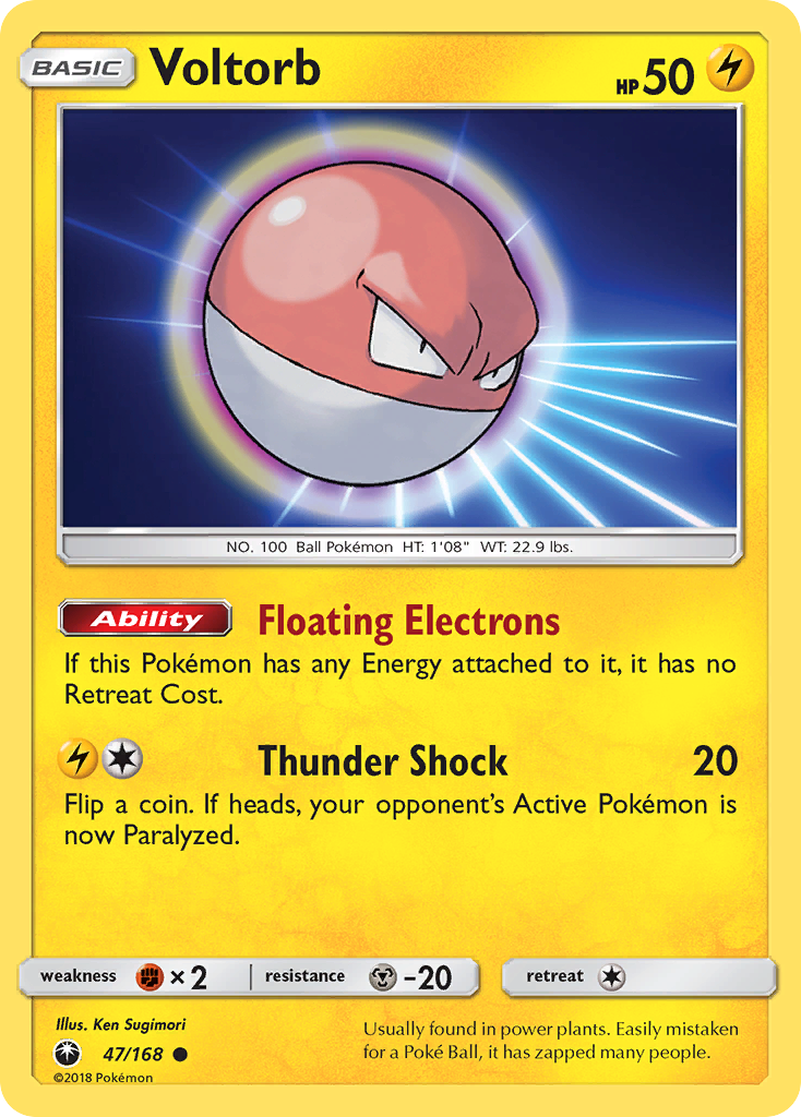 Voltorb (47/168) [Sun & Moon: Celestial Storm] - Destination Retro