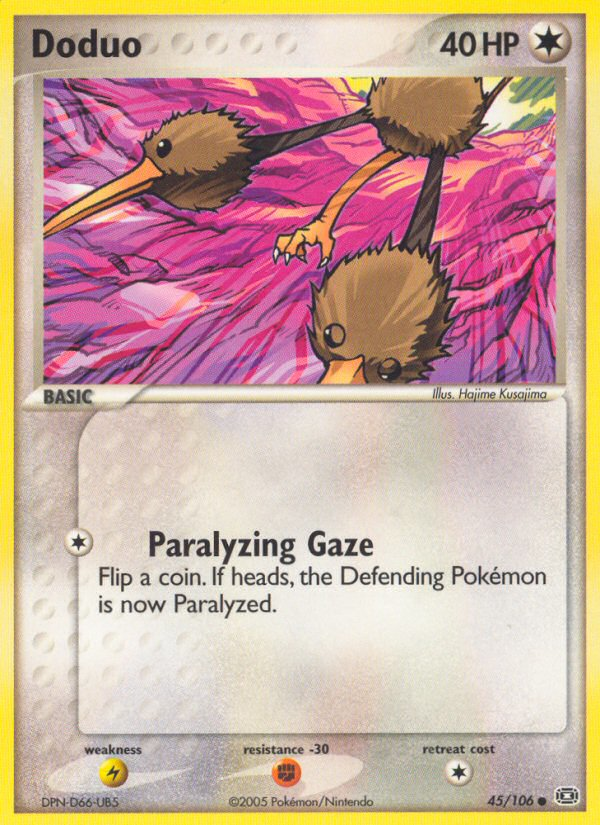 Doduo (45/106) [EX: Emerald] - Destination Retro
