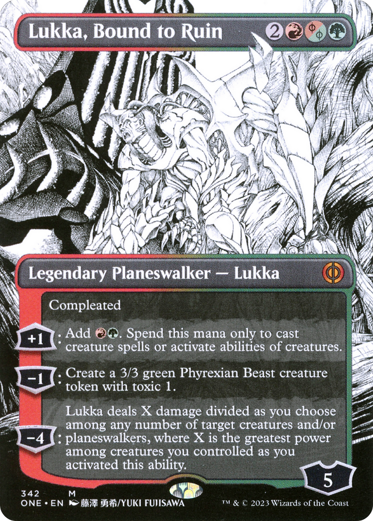Lukka, Bound to Ruin (Borderless Manga) [Phyrexia: All Will Be One] - Destination Retro