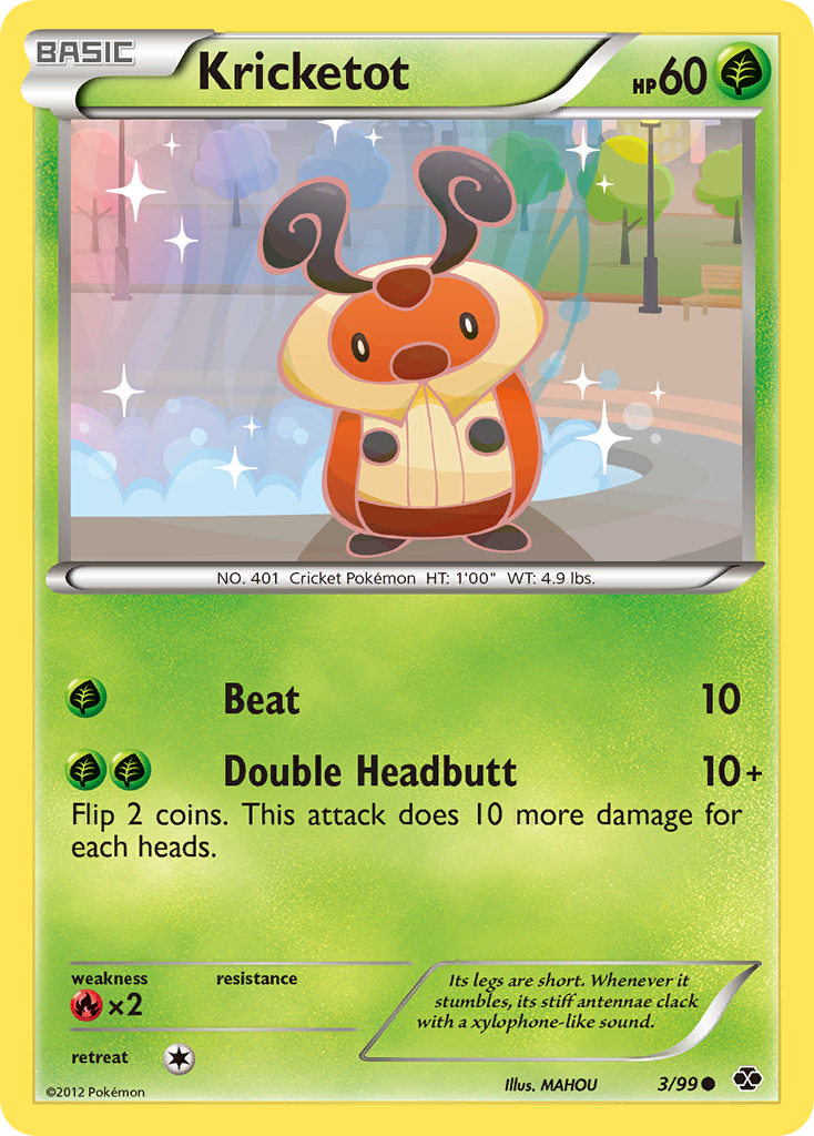 Kricketot (3/99) [Black & White: Next Destinies] - Destination Retro