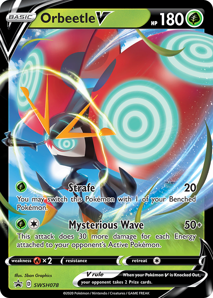 Orbeetle V (SWSH078) [Sword & Shield: Black Star Promos] - Destination Retro