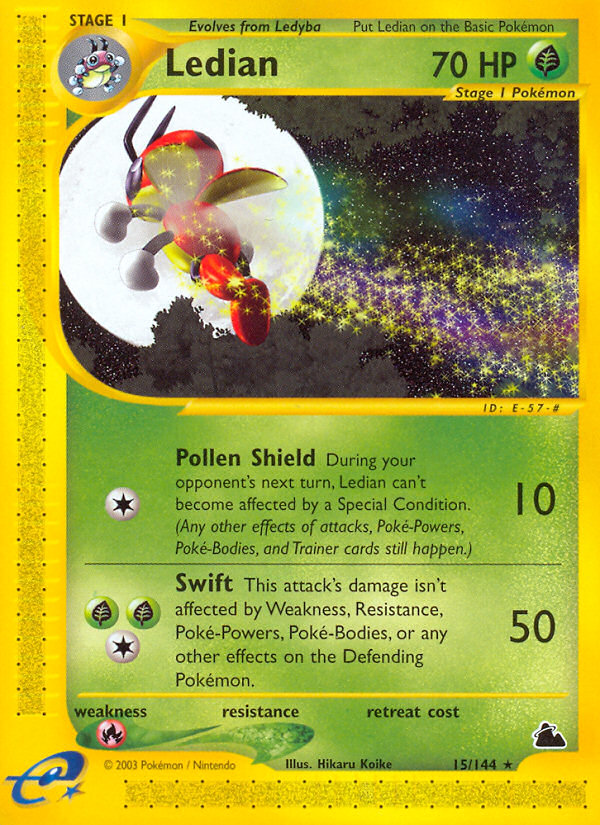Ledian (15/144) [Skyridge] - Destination Retro
