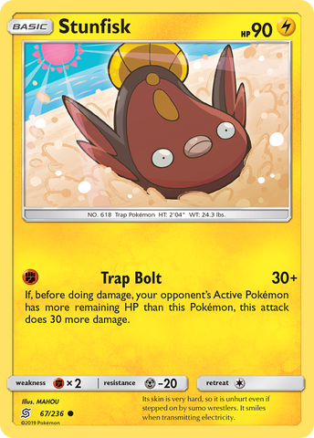 Stunfisk (67/236) [Sun & Moon: Unified Minds] - Destination Retro