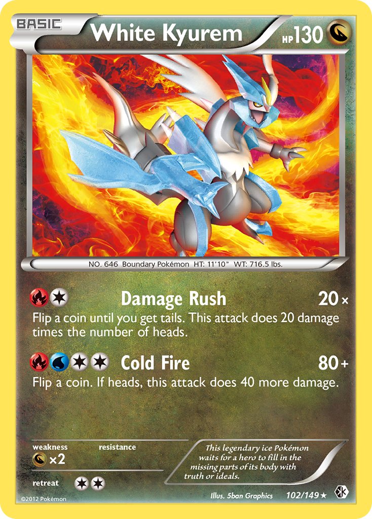 White Kyurem (102/149) (Theme Deck Exclusive) [Black & White: Boundaries Crossed] - Destination Retro