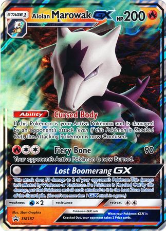 Alolan Marowak GX (SM187) (Jumbo Card) [Sun & Moon: Black Star Promos] - Destination Retro