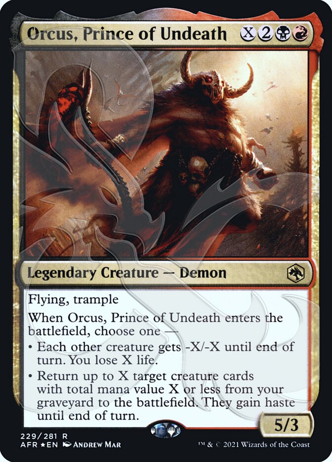 Orcus, Prince of Undeath (Ampersand Promo) [Dungeons & Dragons: Adventures in the Forgotten Realms Promos] - Destination Retro