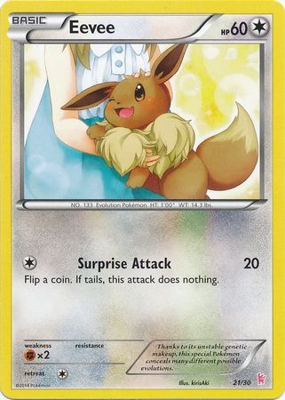 Eevee (21/30) [XY: Trainer Kit - Sylveon & Noivern] - Destination Retro