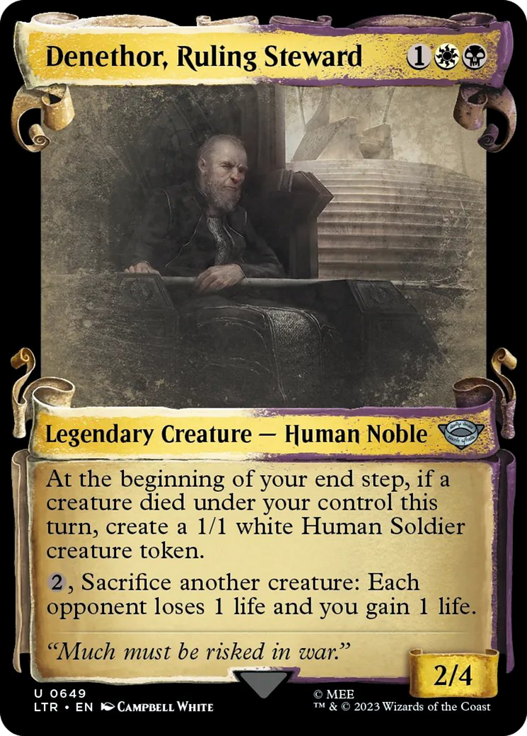 Denethor, Ruling Steward [The Lord of the Rings: Tales of Middle-Earth Showcase Scrolls] - Destination Retro