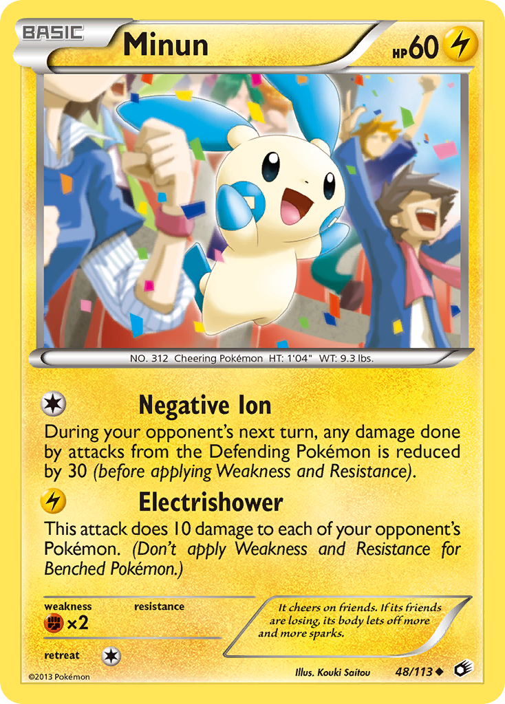 Minun (48/113) [Black & White: Legendary Treasures] - Destination Retro