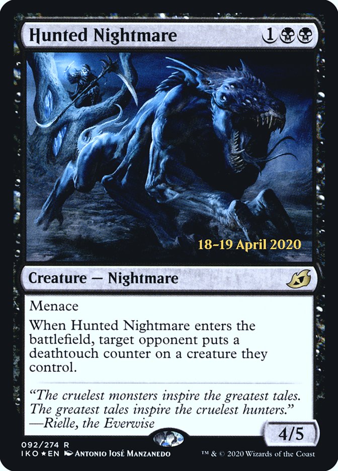Hunted Nightmare  [Ikoria: Lair of Behemoths Prerelease Promos] - Destination Retro
