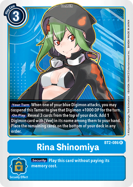 Rina Shinomiya [BT2-086] [Release Special Booster Ver.1.5] - Destination Retro