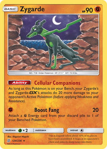 Zygarde (124/236) [Sun & Moon: Unified Minds] - Destination Retro