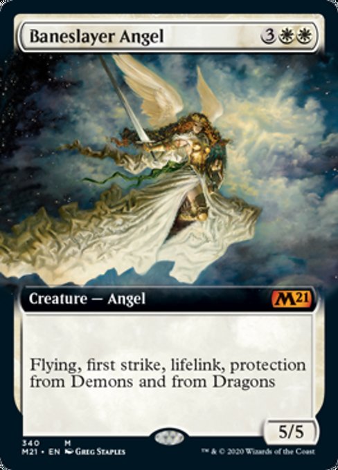 Baneslayer Angel (Extended Art) [Core Set 2021] - Destination Retro