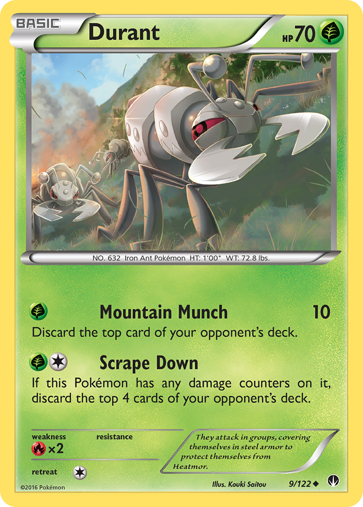 Durant (9/122) [XY: BREAKpoint] - Destination Retro