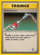 Maintenance (112/130) [Base Set 2] - Destination Retro