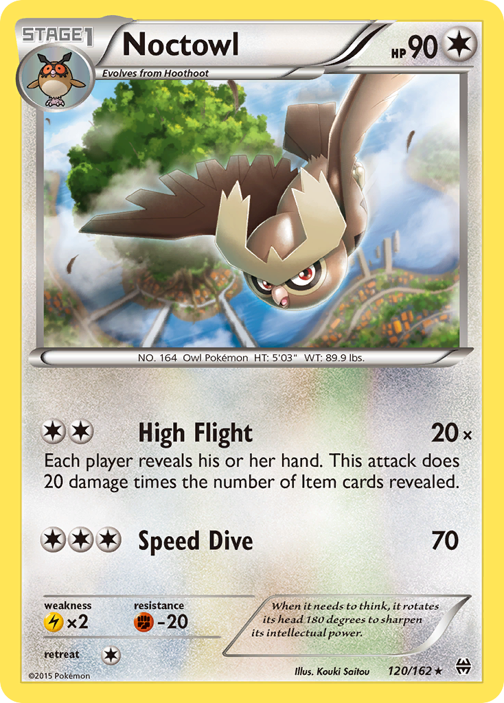 Noctowl (120/162) [XY: BREAKthrough] - Destination Retro