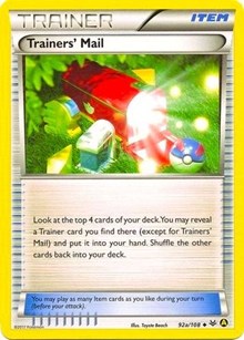 Trainers' Mail (92a/108) (Alternate Art Promo) [XY: Roaring Skies] - Destination Retro