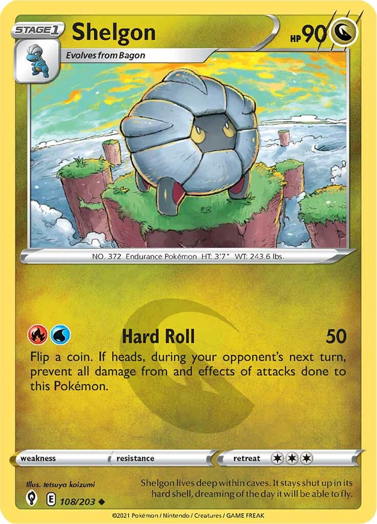 Shelgon (108/203) [Sword & Shield: Evolving Skies] - Destination Retro