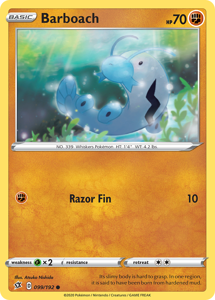 Barboach (99/192) [Sword & Shield: Rebel Clash] - Destination Retro