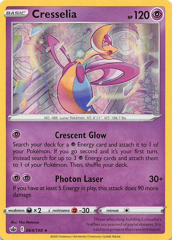 Cresselia  (064/198) [Sword & Shield: Chilling Reign] - Destination Retro