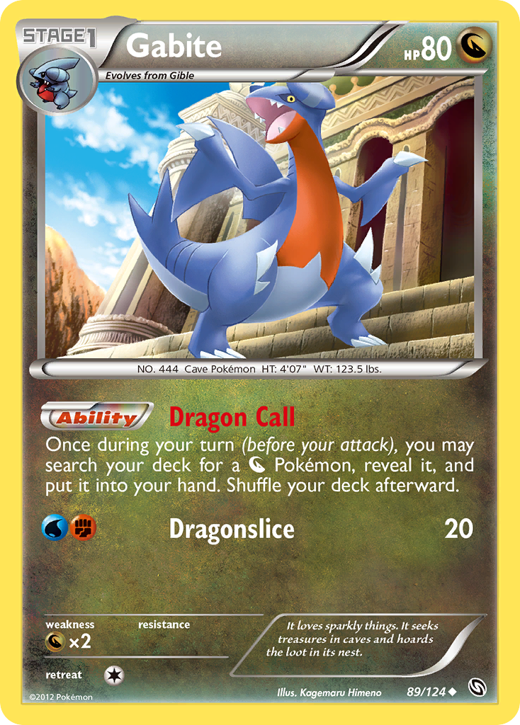 Gabite (89/124) [Black & White: Dragons Exalted] - Destination Retro