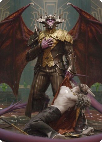 Ob Nixilis, the Adversary 1 Art Card [Streets of New Capenna Art Series] - Destination Retro