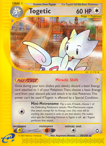 Togetic (39/147) [Aquapolis] - Destination Retro