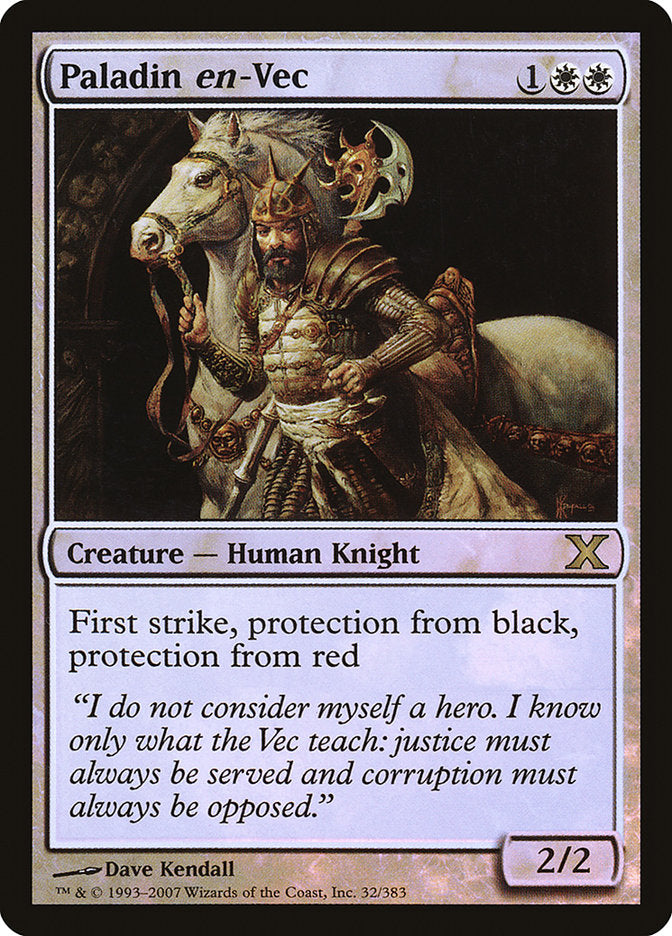 Paladin en-Vec (Premium Foil) [Tenth Edition] - Destination Retro