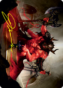Awaken the Blood Avatar Art Card (Gold-Stamped Signature) [Strixhaven: School of Mages Art Series] - Destination Retro