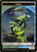 Snake (021) // Saproling Double-Sided Token [Commander 2015 Tokens] - Destination Retro