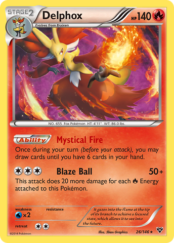 Delphox (26/146) [XY: Base Set] - Destination Retro