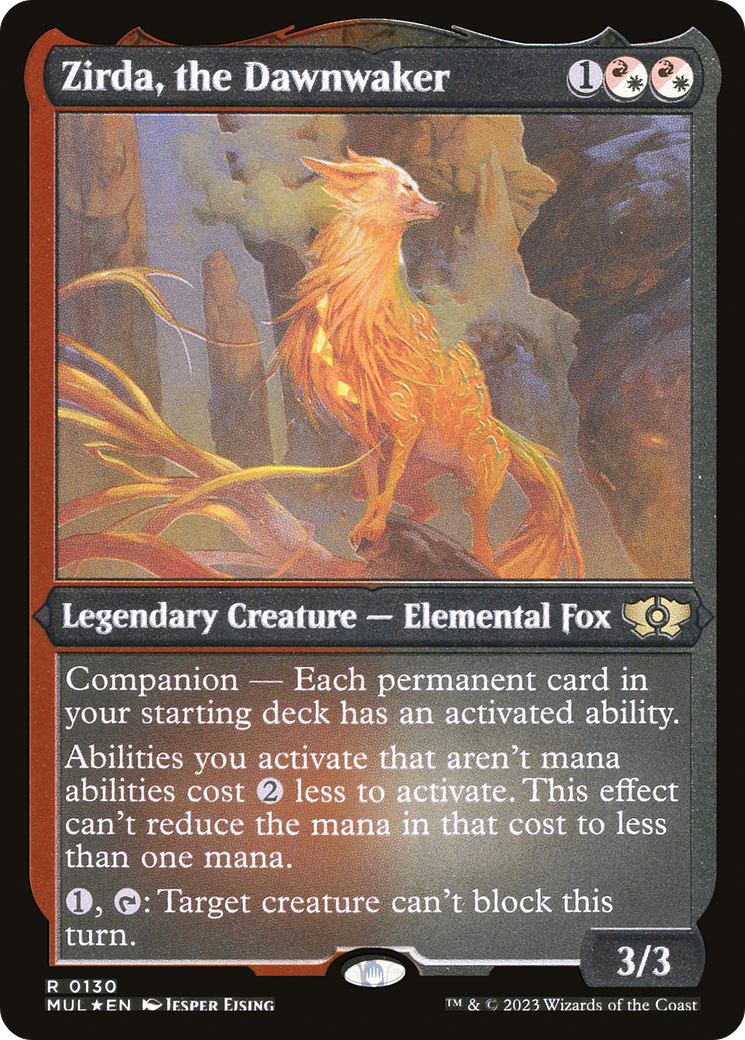 Zirda, the Dawnwaker (Foil Etched) [Multiverse Legends] - Destination Retro