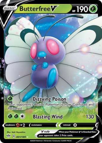 Butterfree V (1/189) [Sword & Shield: Darkness Ablaze] - Destination Retro