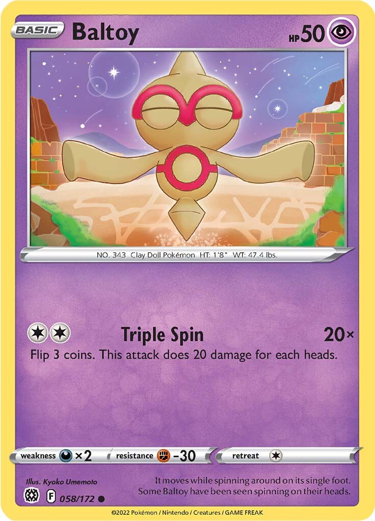 Baltoy (058/172) [Sword & Shield: Brilliant Stars] - Destination Retro