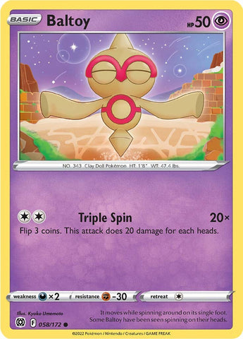 Baltoy (058/172) [Sword & Shield: Brilliant Stars] - Destination Retro