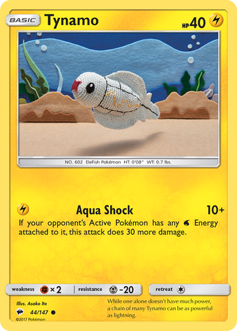 Tynamo (44/147) [Sun & Moon: Burning Shadows] - Destination Retro