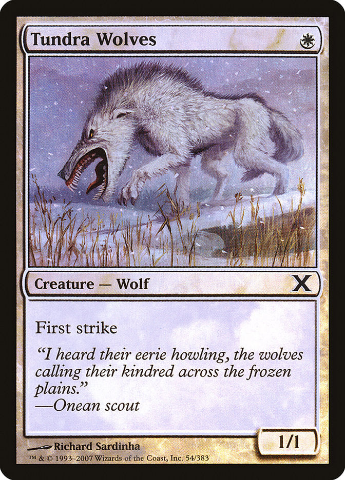 Tundra Wolves (Premium Foil) [Tenth Edition] - Destination Retro