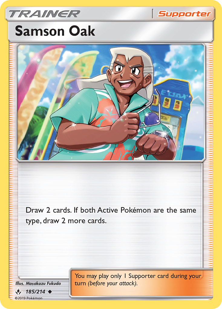 Samson Oak (185/214) [Sun & Moon: Unbroken Bonds] - Destination Retro