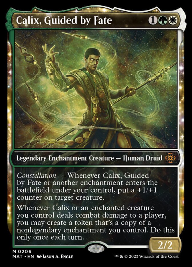 Calix, Guided by Fate (Showcase Halo Foil) [March of the Machine: The Aftermath] - Destination Retro