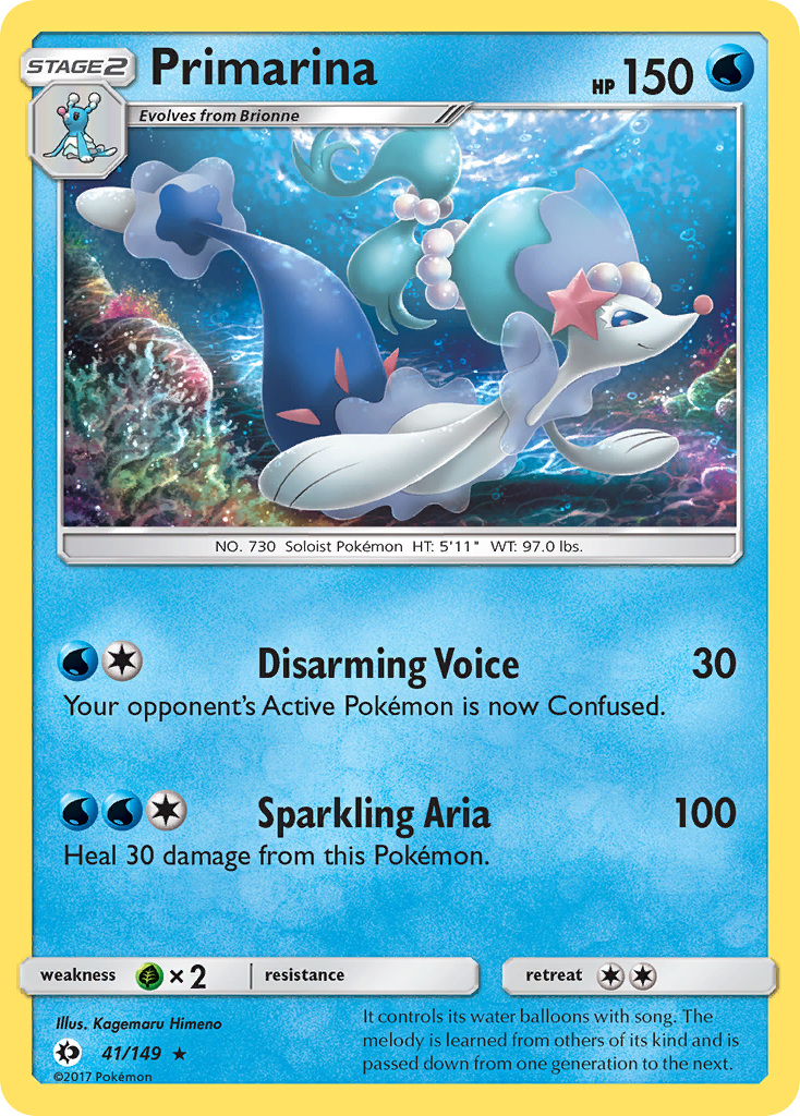 Primarina (41/149) [Sun & Moon: Base Set] - Destination Retro