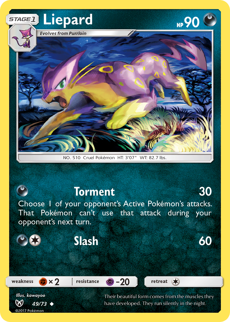 Liepard (49/73) [Sun & Moon: Shining Legends] - Destination Retro