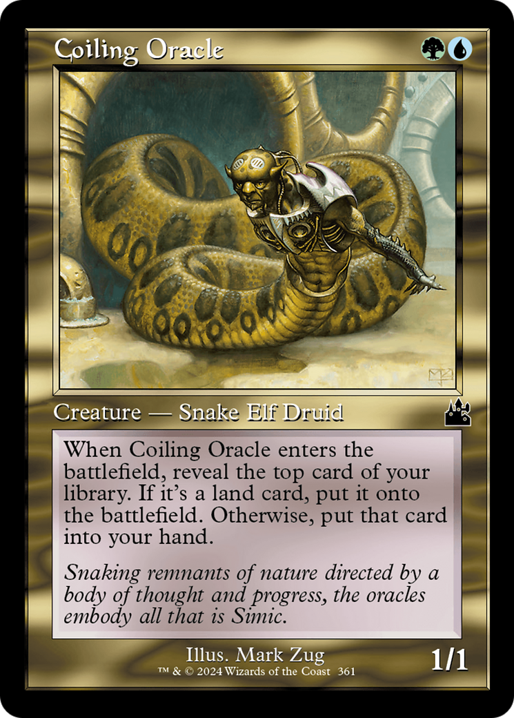 Coiling Oracle (Retro Frame) [Ravnica Remastered] - Destination Retro