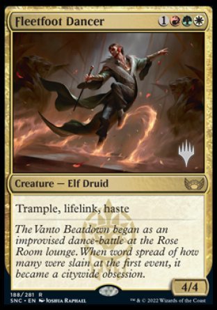Fleetfoot Dancer (Promo Pack) [Streets of New Capenna Promos] - Destination Retro