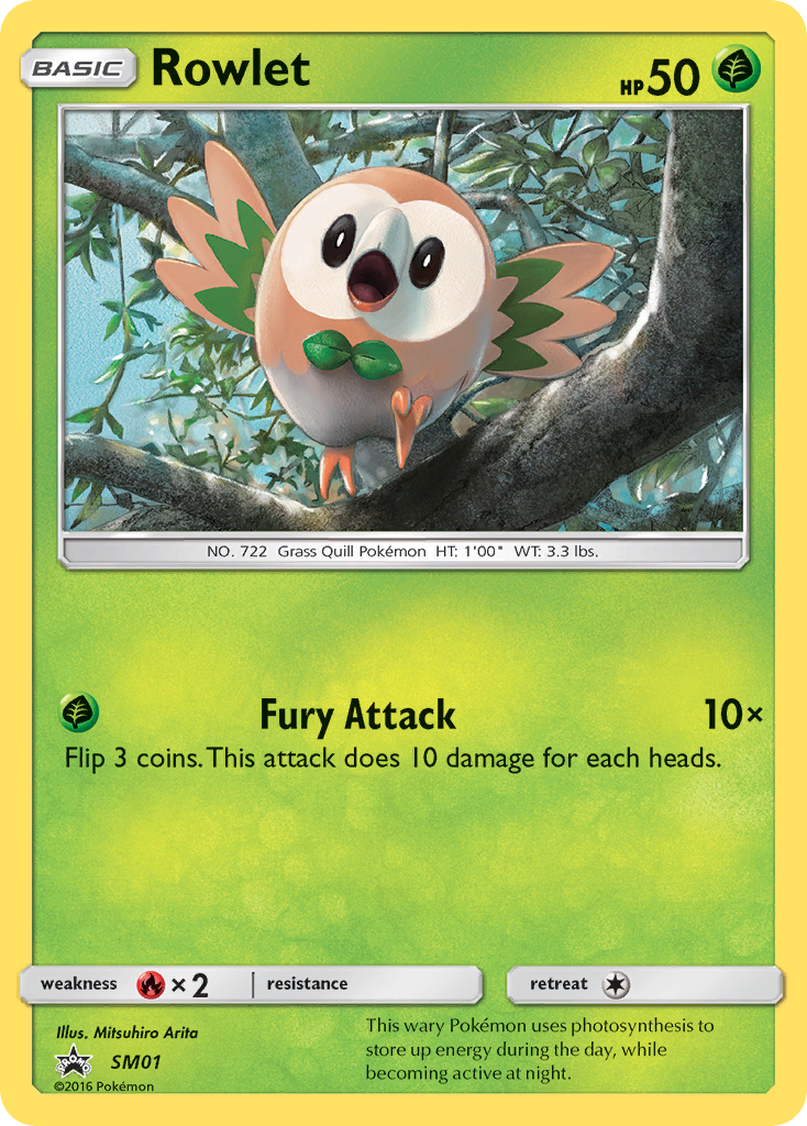 Rowlet (SM01) [Sun & Moon: Black Star Promos] - Destination Retro