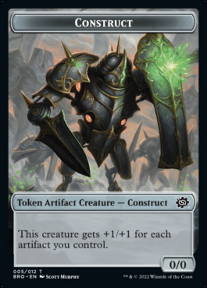 Thopter // Construct (005) Double-Sided Token [The Brothers' War Tokens] - Destination Retro