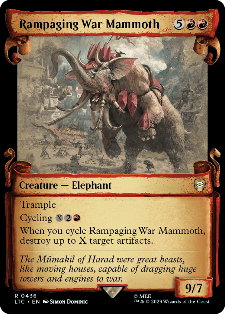Rampaging War Mammoth [The Lord of the Rings: Tales of Middle-Earth Commander Showcase Scrolls] - Destination Retro