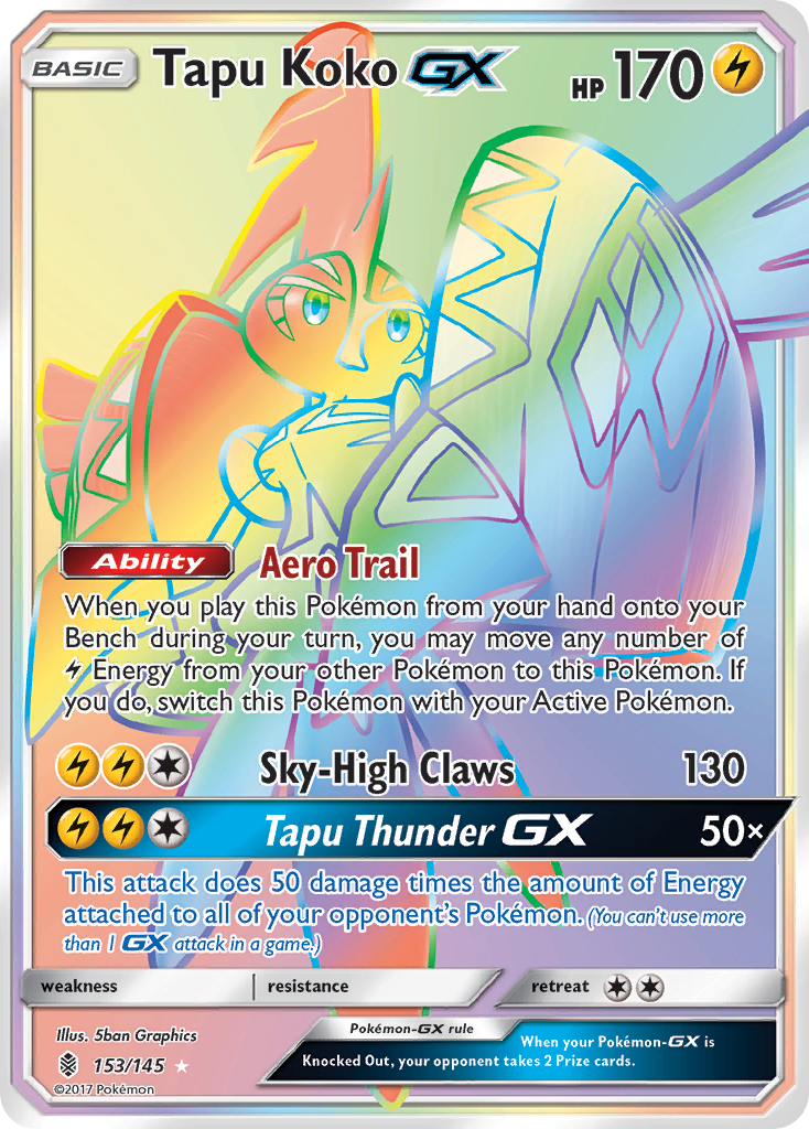 Tapu Koko GX (153/145) [Sun & Moon: Guardians Rising] - Destination Retro