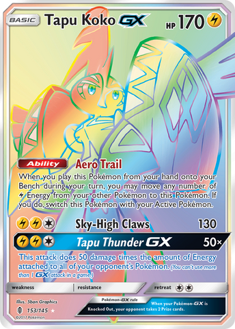 Tapu Koko GX (153/145) [Sun & Moon: Guardians Rising] - Destination Retro
